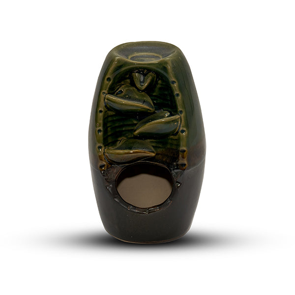 Small Green Backflow Burner With FREE Incense Dhoop Cones