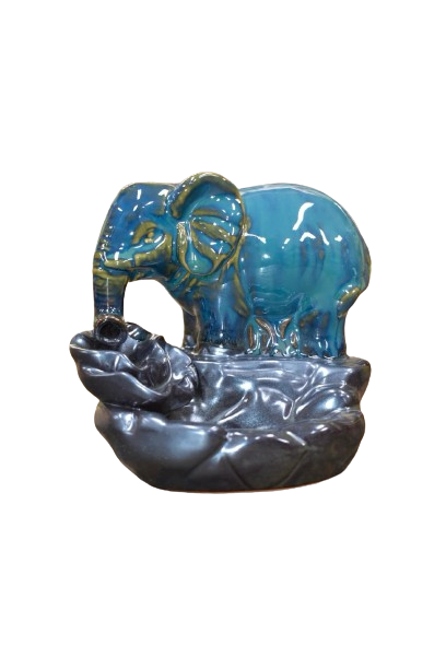 Backflow Burner Elephant With FREE Incense Dhoop Cones