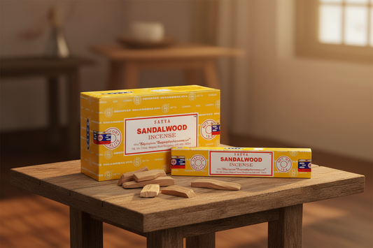 Satya Sandalwood Incense Sticks 15 gms (Best Indian Incense Sticks)