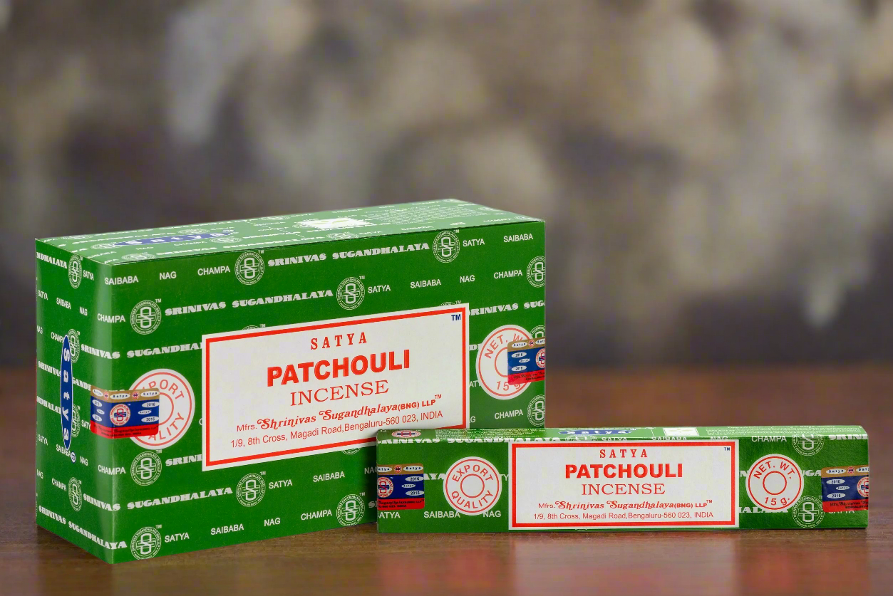 Satya Patchouli Incense Sticks - Box of 12 (180 gms)