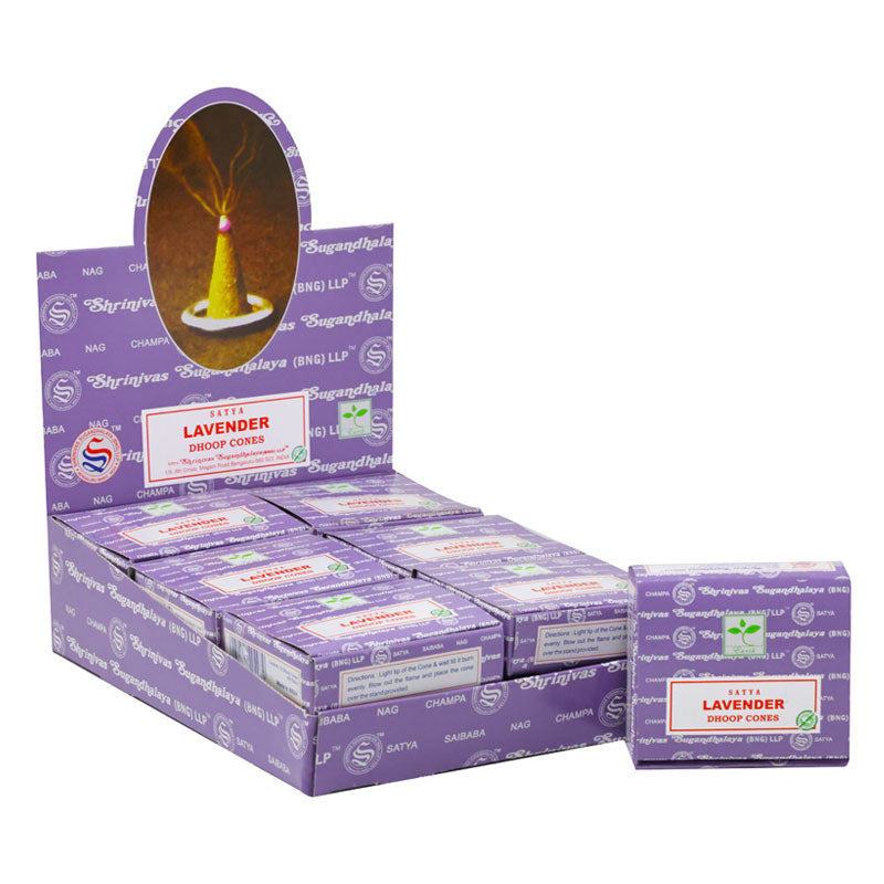 Satya Lavender Incense Dhoop Cones