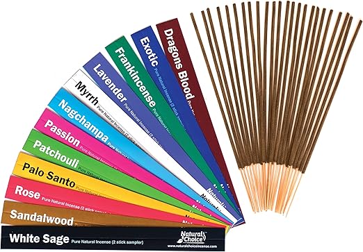Natural Choice Incense Sticks Sampler Variety Pack