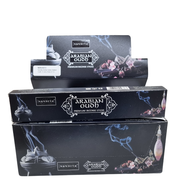 Nandita Aroma Series Arabian Oudh Incense Sticks - Box of 12 (180 gms)