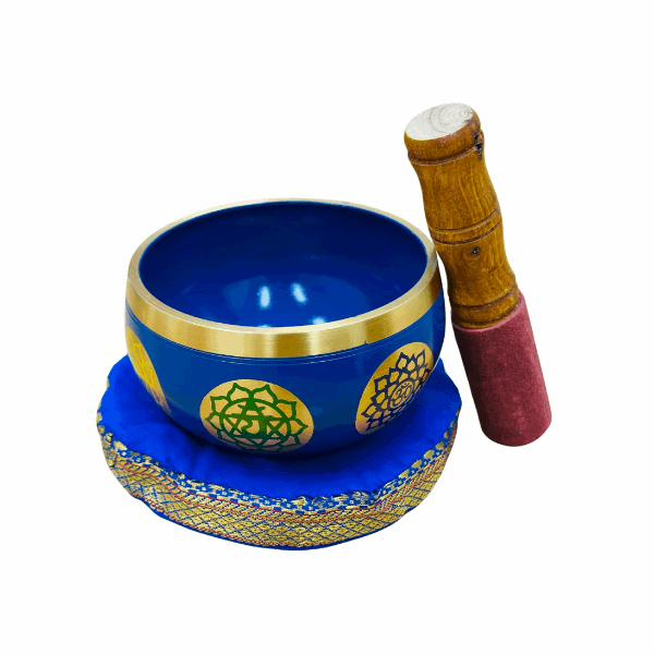 Brass Singing Bowl 4" - Third Eye Indigo