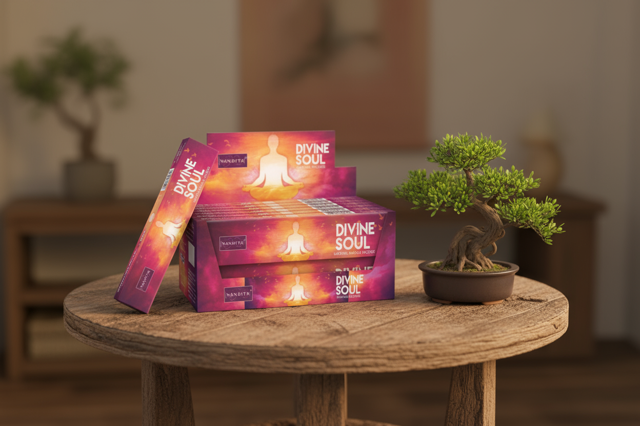 Nandita Esoteric Series Divine Soul Incense Sticks - Box of 12 (180 gms)