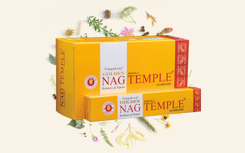 Golden NAG Temple Incense Sticks 15 Gms