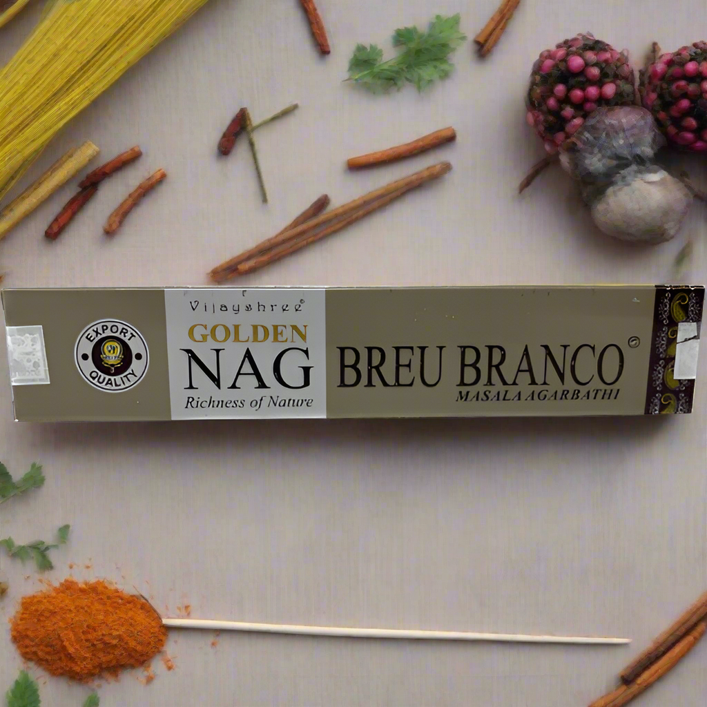 Golden NAG Breu Branco Incense Sticks - Box of 12 (180 gms)