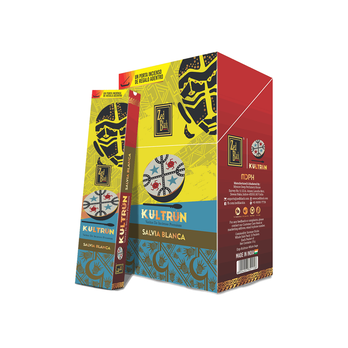Zed Black Kultrun White Sage 15 Gms