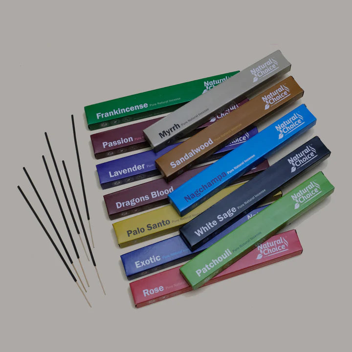 Natural Choice Incense Sticks Sampler Variety Pack - Premium Natural Incense Sticks