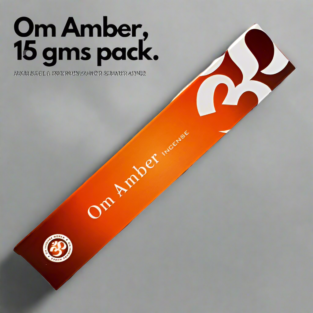 OM Amber Incense Sticks 15g (Natural Incense Sticks)