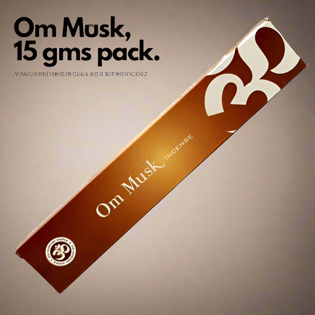OM Musk Incense Sticks 15g (Natural Incense Sticks)