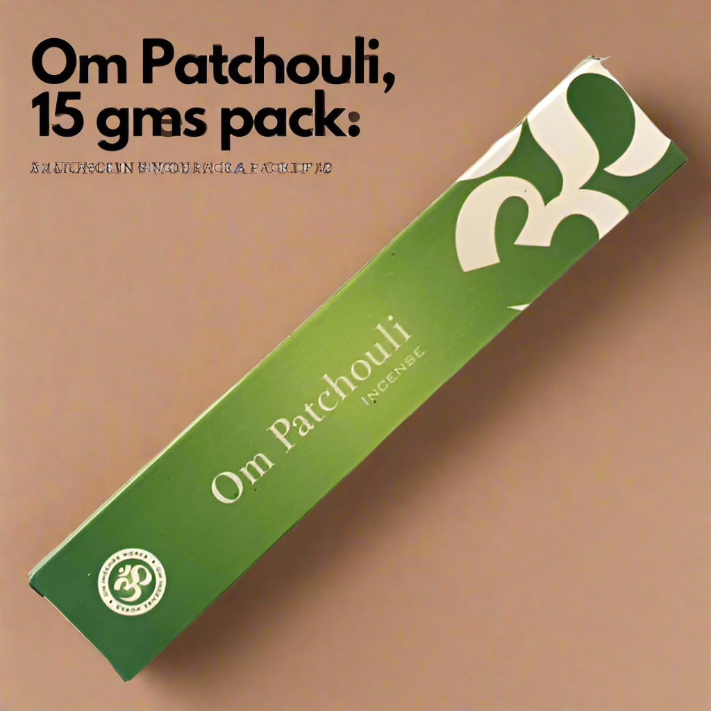 OM Patchouli Incense Sticks 15g (Natural Incense Sticks)