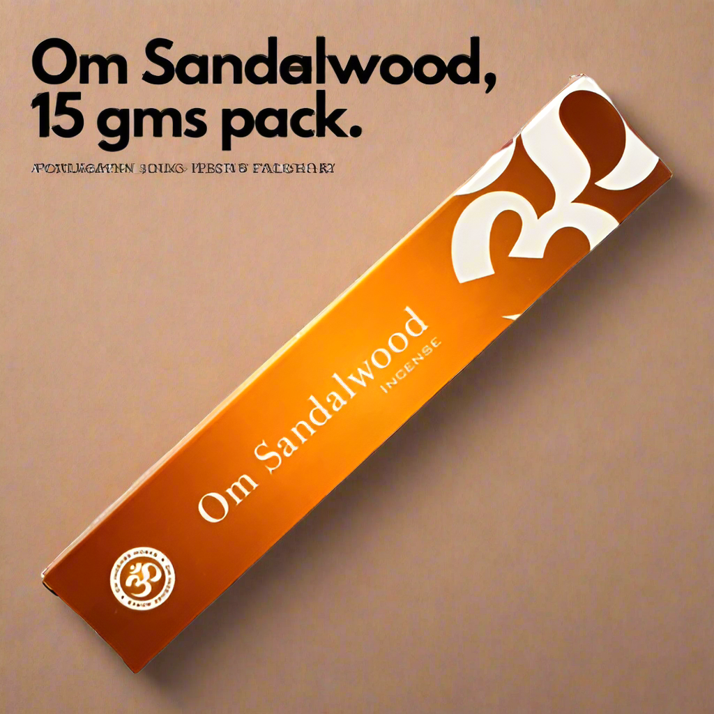 OM Sandalwood Incense Sticks 15g (Natural Incense Sticks)