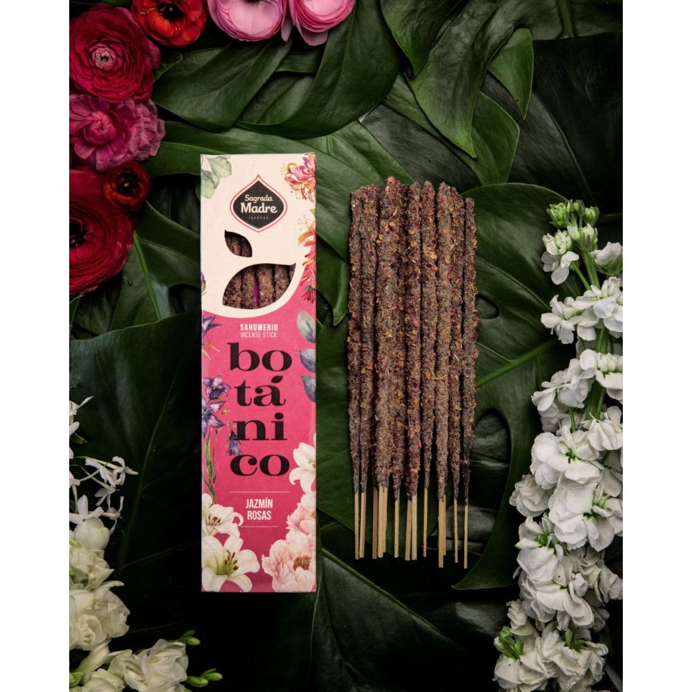 Sagrada Madre Jasmine Roses Botanical Incense 6 Sticks