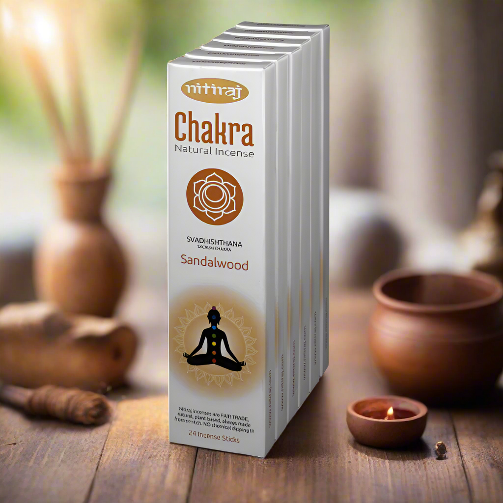 Nitiraj Sacrum Chakra Sandalwood Incense Sticks 25g