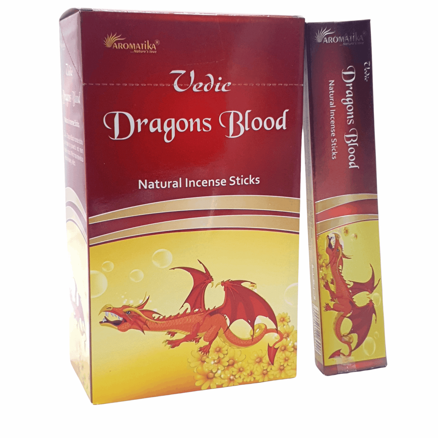 Aromatika Vedic Incense Sticks Dragons Blood - Pack of 12 (approx. 180 gms)