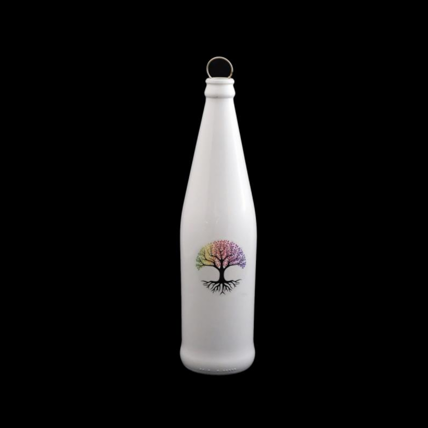 White Bottle Incense Burner - TREE OF LIFE (FREE Incense Sticks Included)