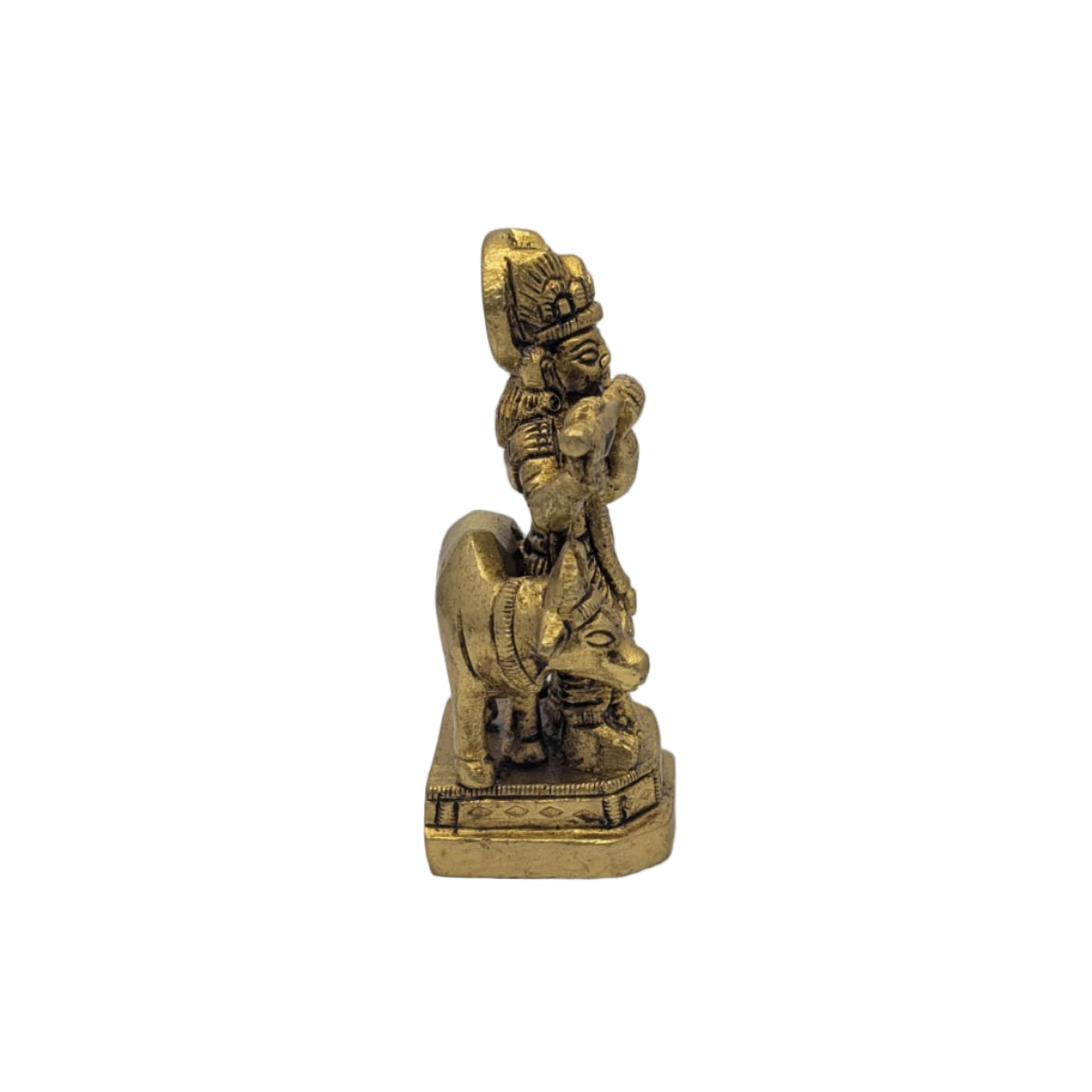 Cow Radha Krishna Brass Idol T6 (Approx. 338 gms)