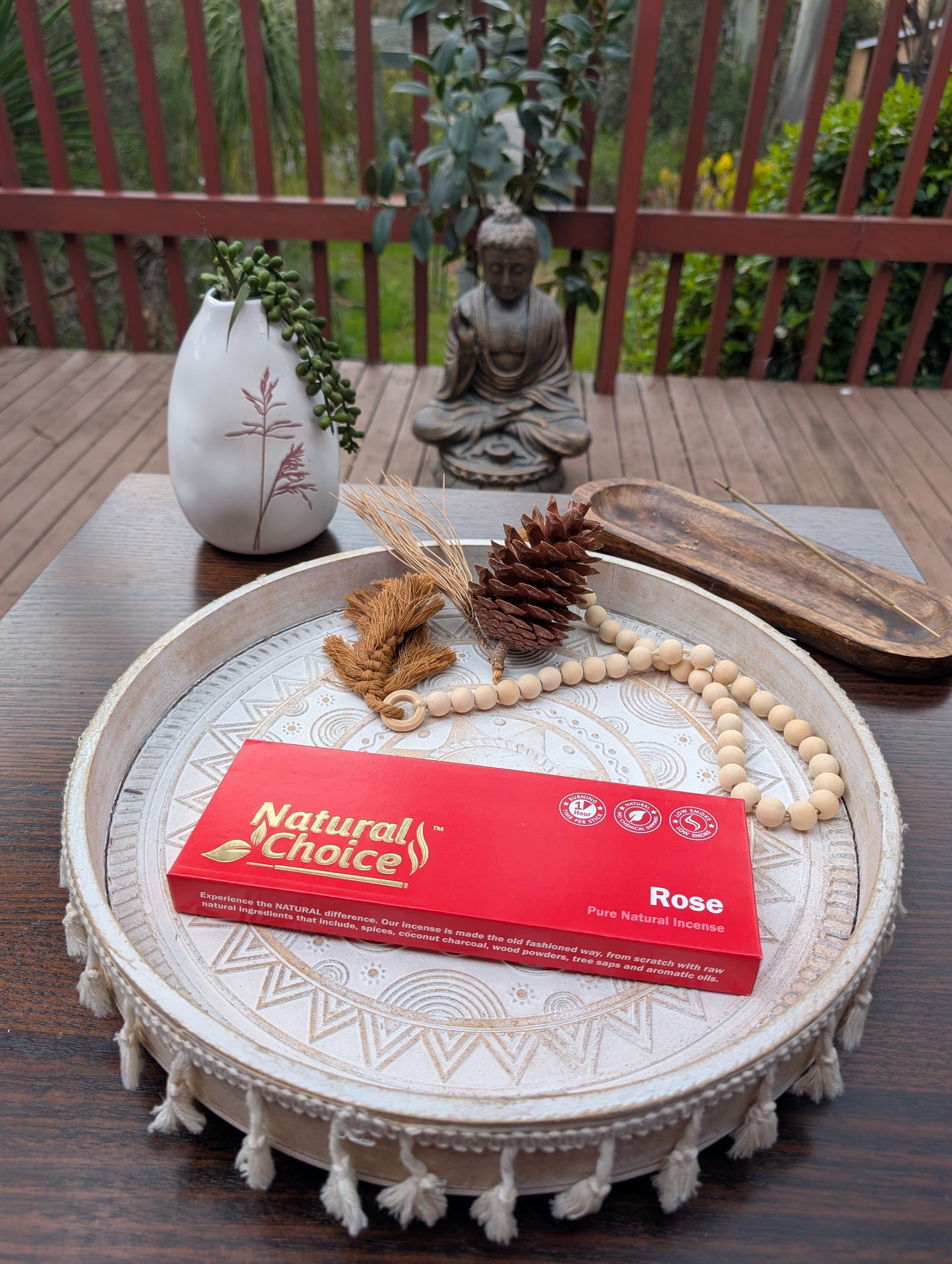 Natural Choice Rose Incense Sticks 100 gms - Premium Natural Incense Sticks