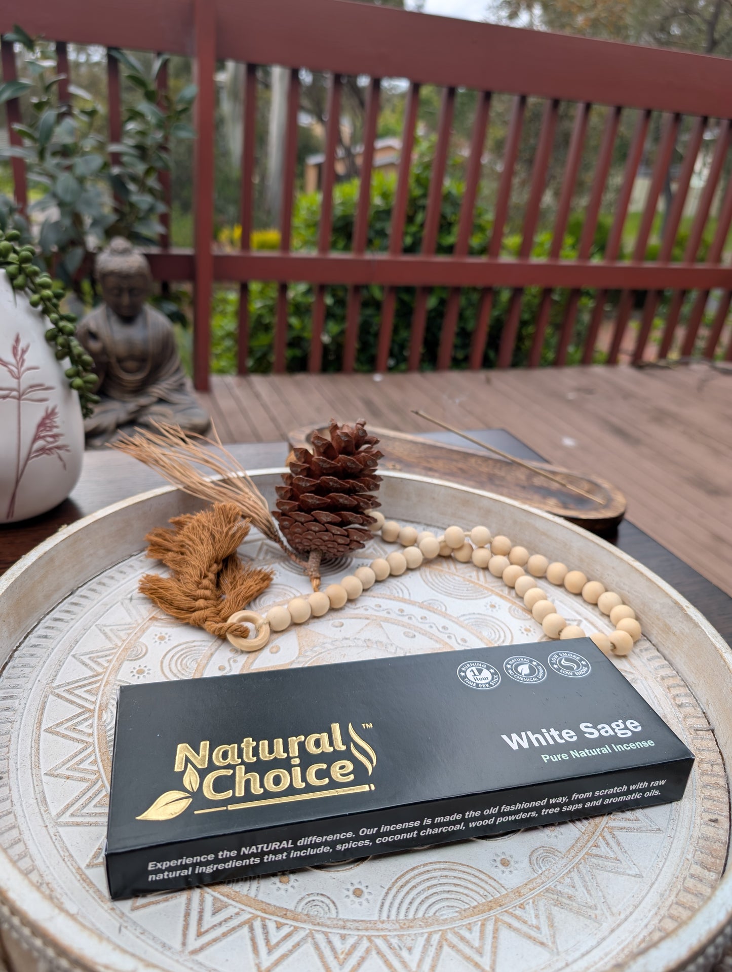 Natural Choice White Sage Incense Sticks 100 gms - Premium Natural Incense Sticks