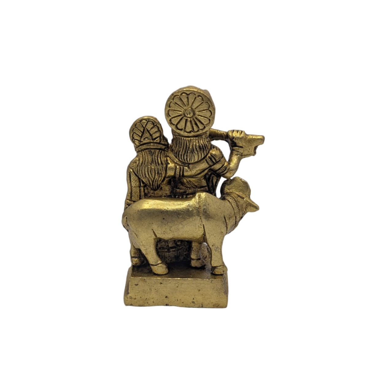 Cow Radha Krishna Brass Idol T6 (Approx. 338 gms)
