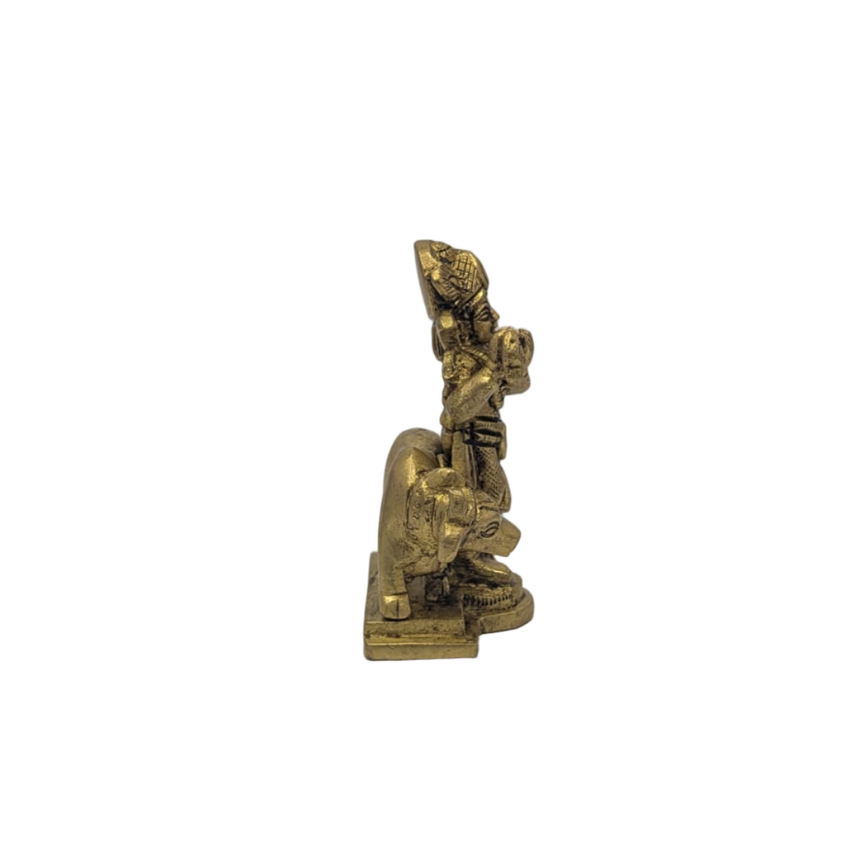 Cow Krishna Brass Idol T4 (Approx. 200 gms)