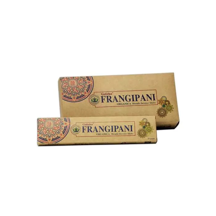 Goloka Organic Frangipani Natural Masala Incense 15gm