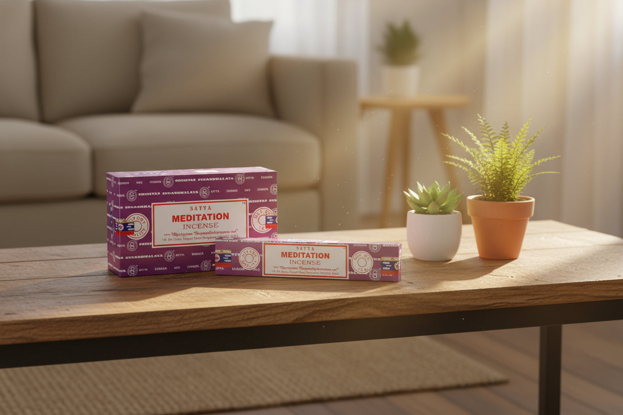 SATYA MEDITATION INCENSE 15 g World of Incense Australia New Age Products Incense Sticks
