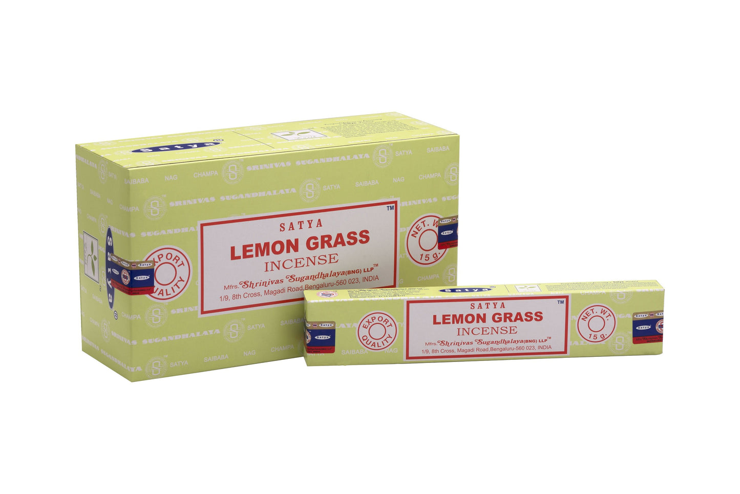 SATYA LEMON GRASS INCENSE 15 g World of Incense Australia New Age Products Incense Sticks