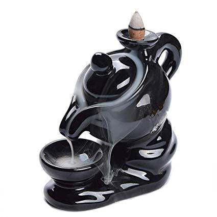 Back Flow Incense Burner- Tea Pot (TP01)-FREE -10 Cones Aromatika Natural Incense Cones included World of Incense Australia New Age Products Incense Sticks