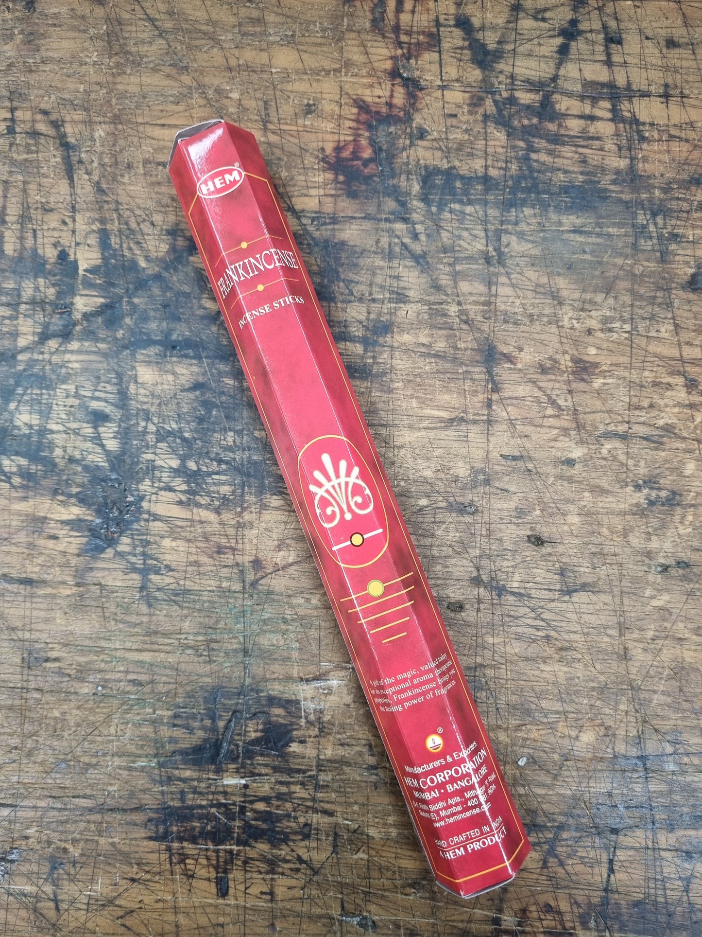 Hem Hexagonal Frankincense -20 Sticks World of Incense New Age Products Incense Sticks