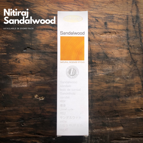 Nitiraj Incense Sandalwood Incense Sticks 25g