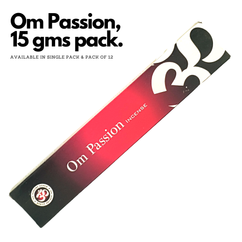 OM Passion Incense Sticks 15g (Natural Incense Sticks)
