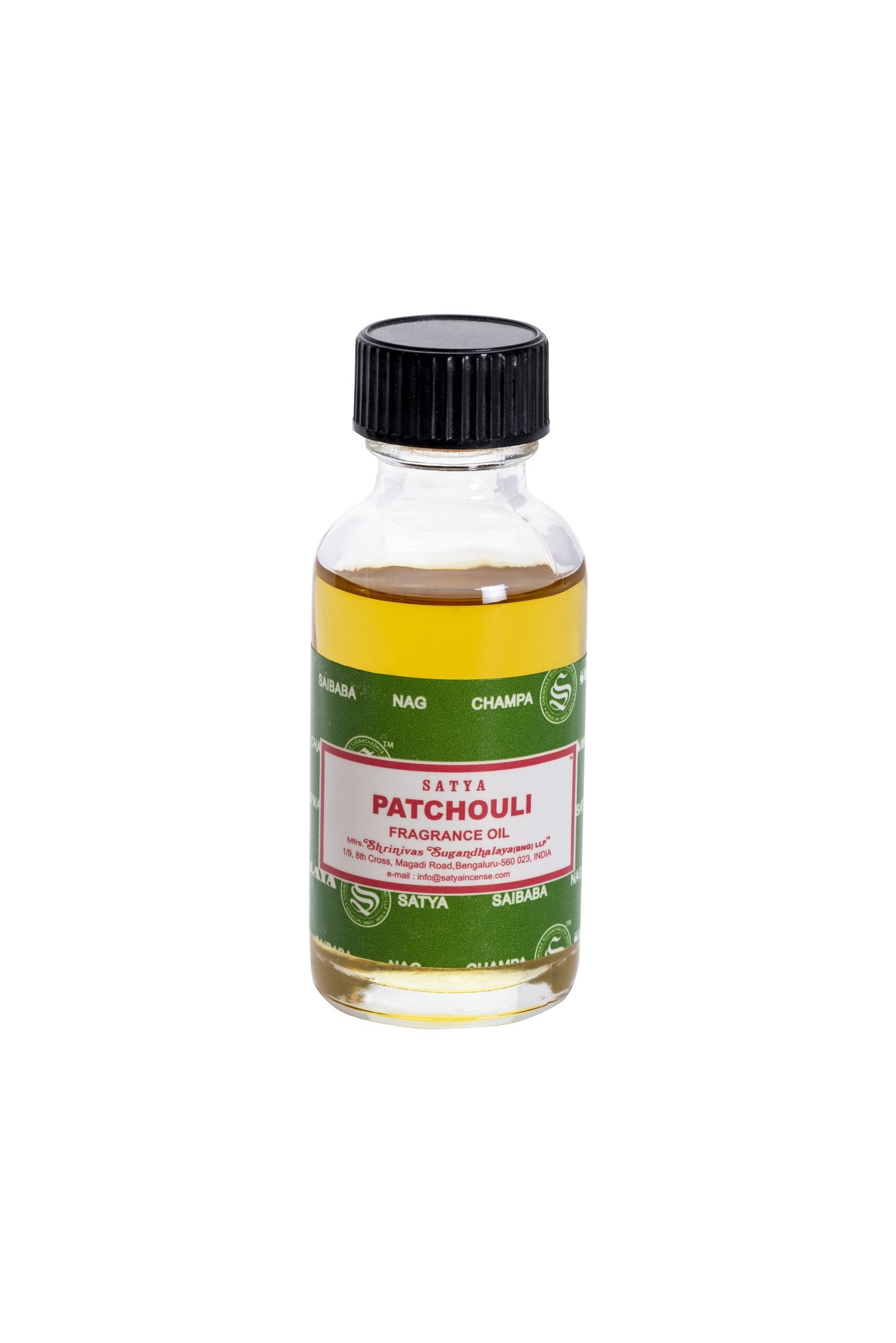 Satya Patchouli Fragrance Oil 30ml World of Incense Australia New Age Products Incense Sticks