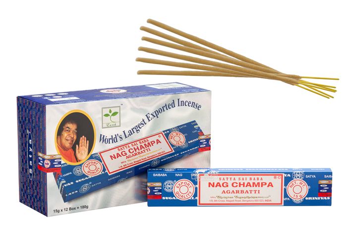 Satya Sai Baba Nagchampa Incense Sticks 15 gms (Best Indian Incense Sticks)