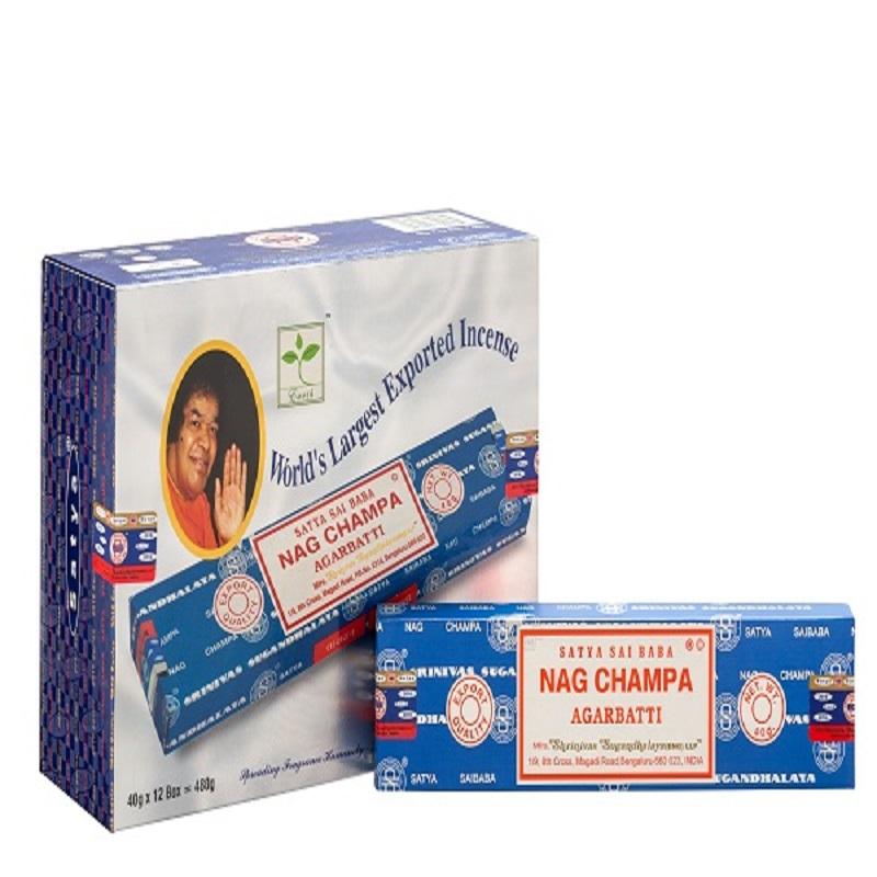 Satya Sai Baba Nagchampa Incense Sticks 40 gms (Best Indian Incense Sticks)