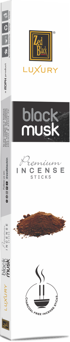 Zed Black Luxury - Black Musk World of Incense Australia New Age Products Incense Sticks