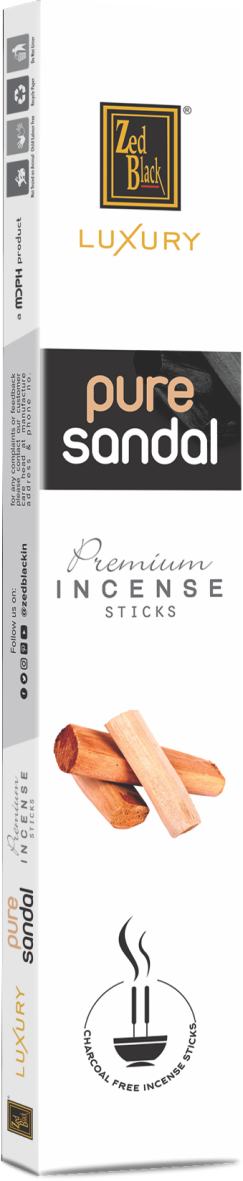 Zed Black Luxury - Pure Sandal World of Incense Australia New Age Products Incense Sticks