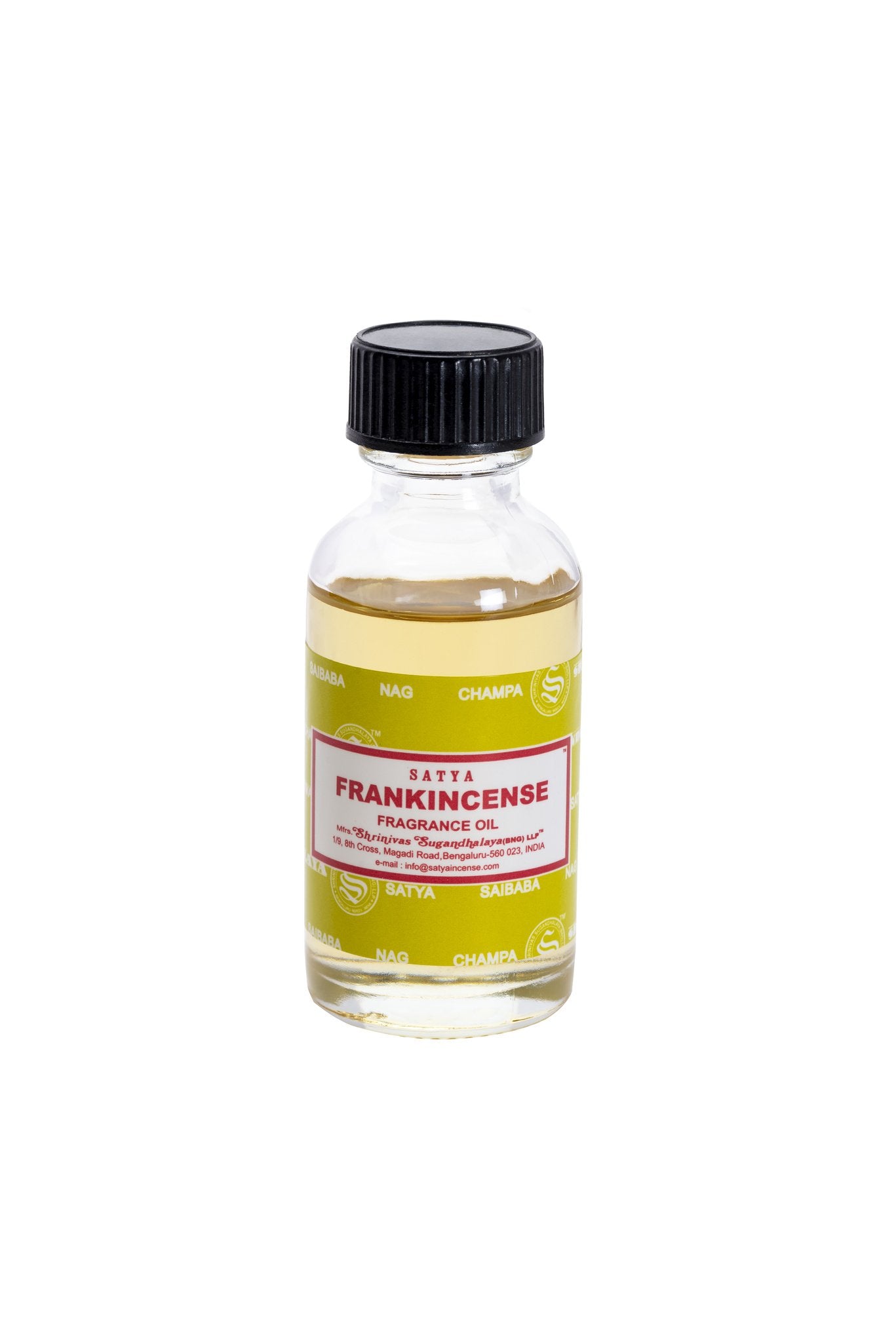 Satya Frankincense Fragrance Oil 30ml World of Incense Australia New Age Products Incense Sticks