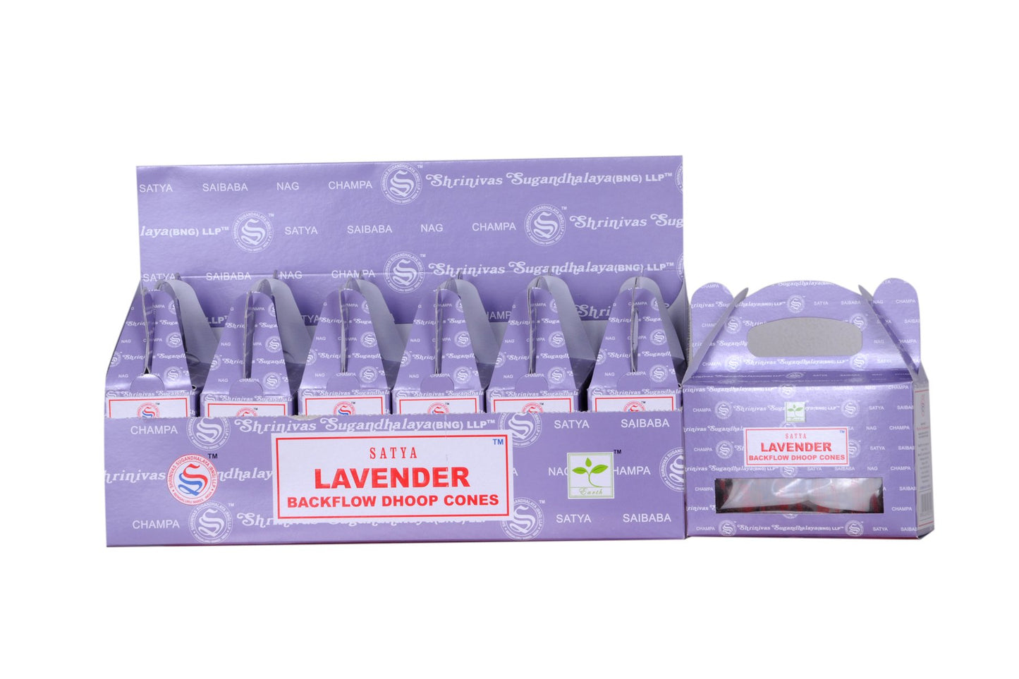 Satya Lavender Back Flow Dhoop Cone World of Incense Australia New Age Products Incense Sticks