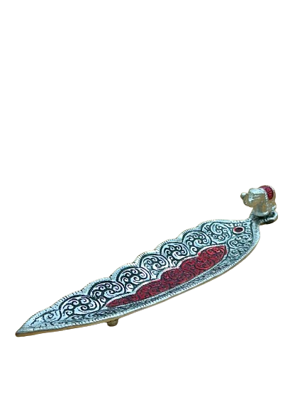 Aluminium Elephant Leaf Incense Burner and Ash Catcher