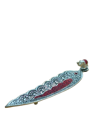 Aluminium Elephant Leaf Incense Burner and Ash Catcher
