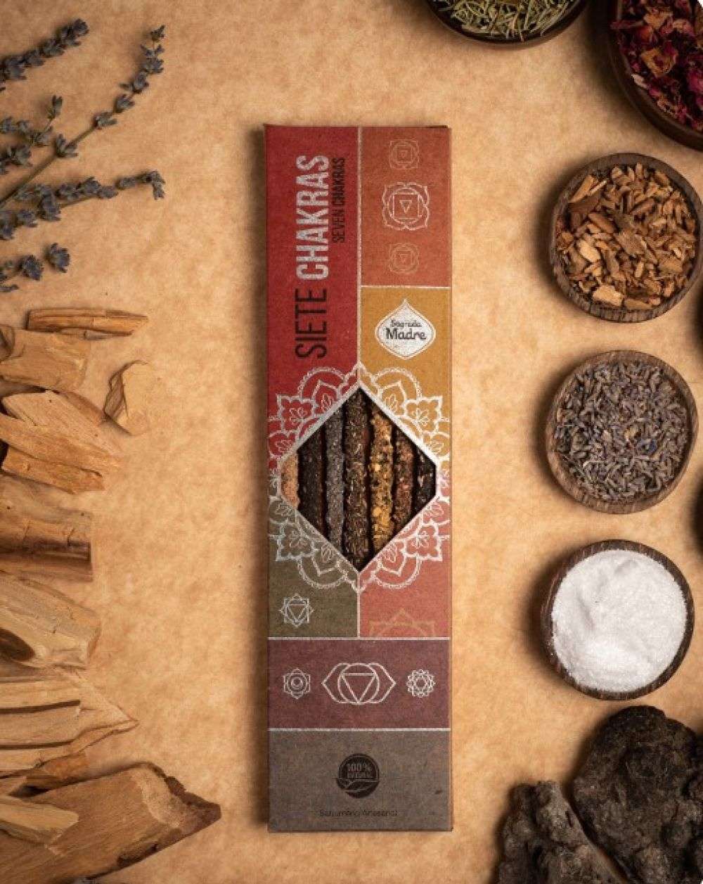 Sagrada Madre 7 Chakras Incense Sticks