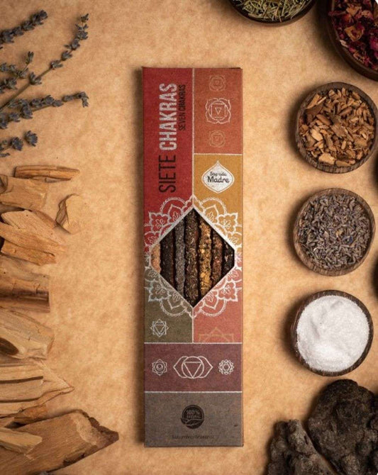 Sagrada Madre 7 Chakras Incense Sticks
