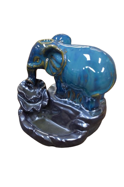 Backflow Burner Elephant With FREE Incense Dhoop Cones