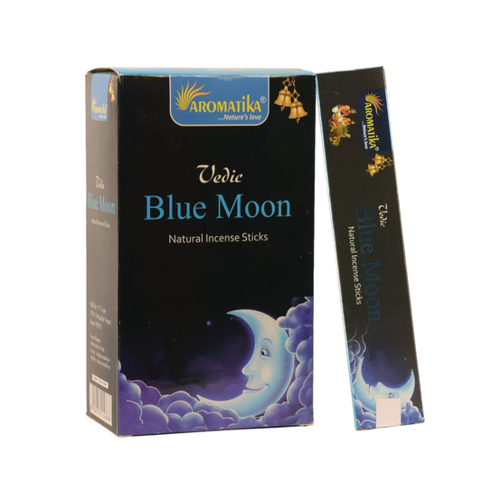 Aromatika Vedic Incense Sticks Blue Moon - Pack of 12 (approx. 180 gms)