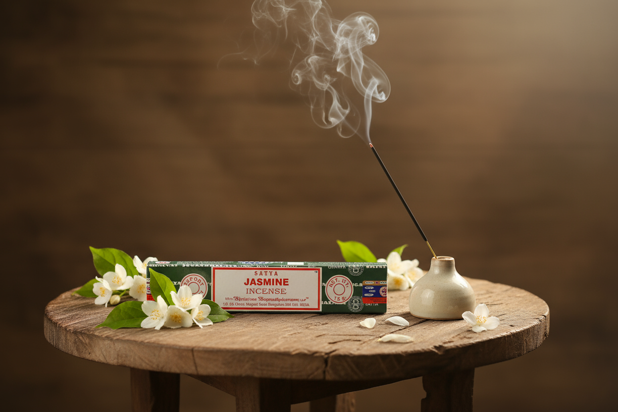 Satya Jasmine Incense Sticks 15 gms (Best Indian Incense Sticks)