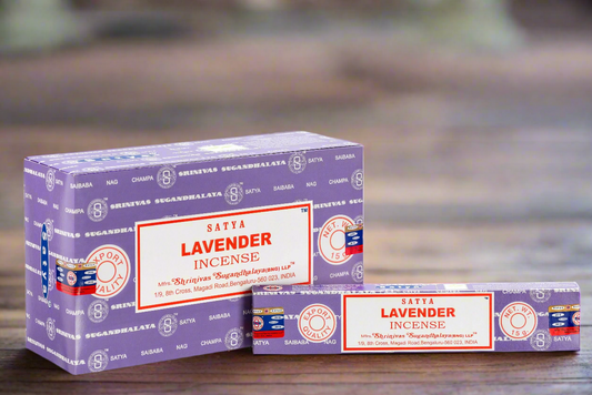 Satya Lavender Incense Sticks - Box of 12 (180 gms)