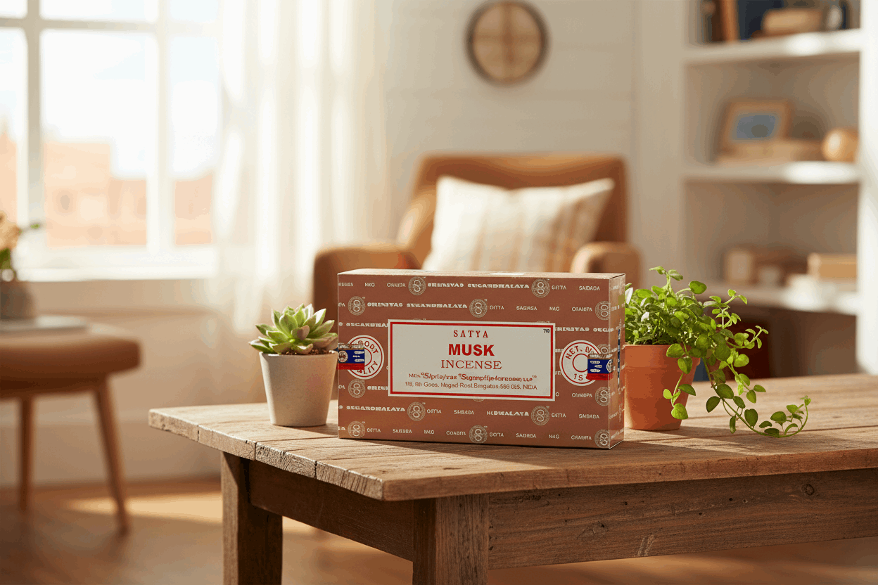 Satya Musk Incense Sticks - Box of 12 (180 gms)
