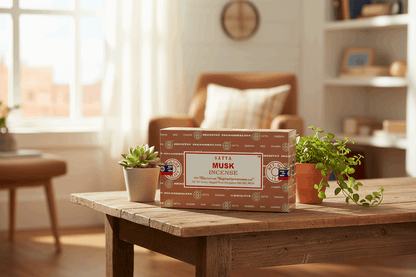 Satya Musk Incense Sticks - Box of 12 (180 gms)